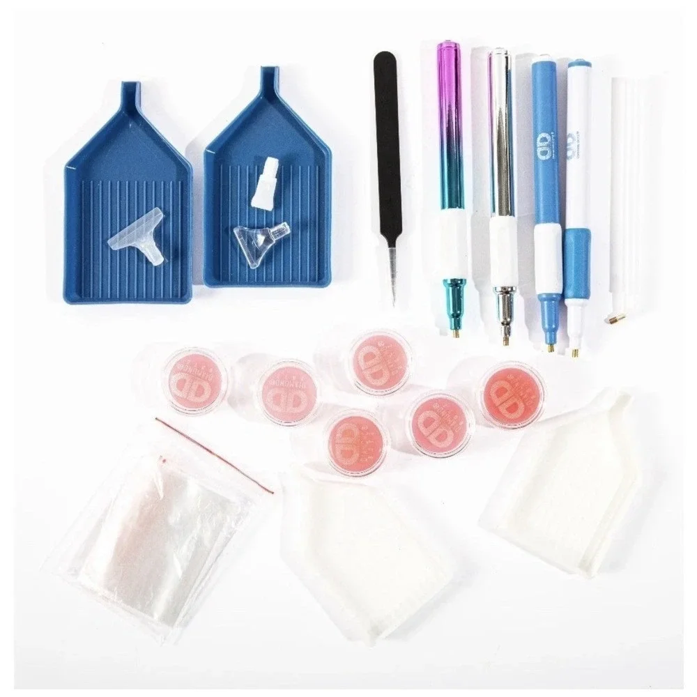 29 Piece Diamond Painting Tools Kit Complete Accessory Set with Storage Box